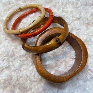 Set of wooden Bracelets